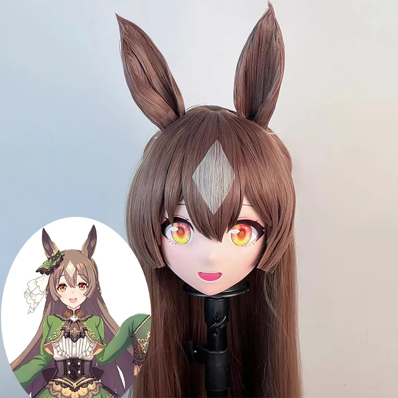 Fatto a mano Personalizza Fascia completa con serratura Bambola Personaggio dei cartoni animati Kig Cosplay Maschera Kigurumi Maschere Kigurumi Anime giapponesi in resina