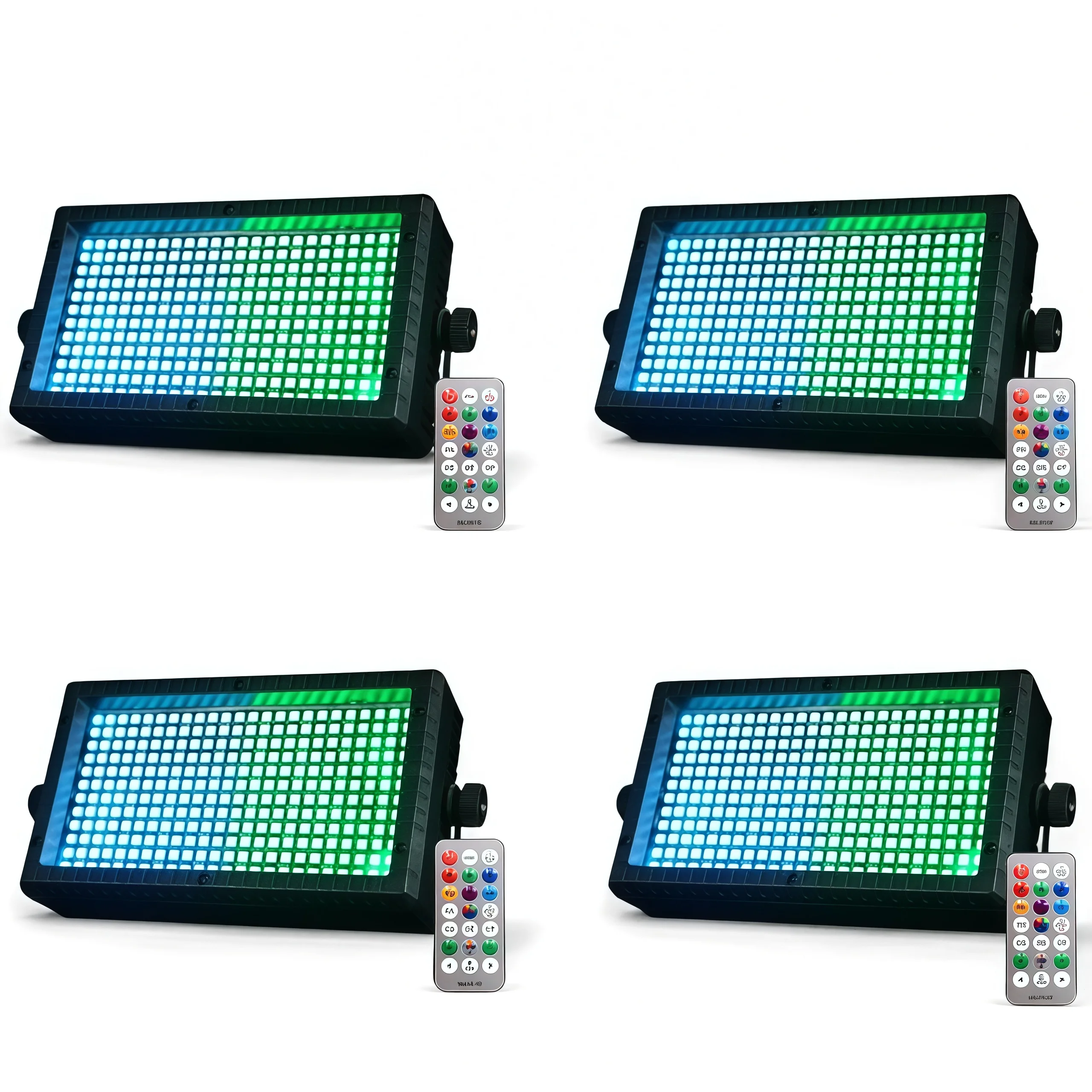 

4Pcs/lot 60W Wall Wash Light RGB 288LED Stage Strobe Light Remote Control DMX DJ Light For Wedding Party Disco
