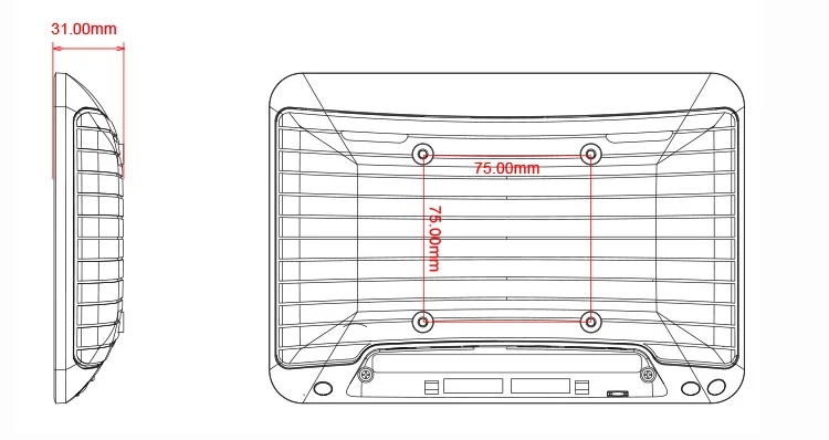 Kecepatan Tinggi RK3288 Android 8.1 Quad Core 2GB 16GB Tablet Pemasangan di Dinding 8 Inci Android 4g Lte Tablet Android