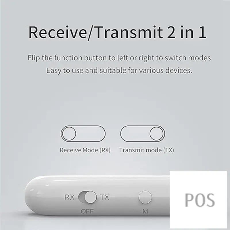 

Bluetooth 5.3 Receiver For Car, Bluetooth Transmitter Receiver With LED Display, Audio Receiver For PC Old Speaker/Phone-POS