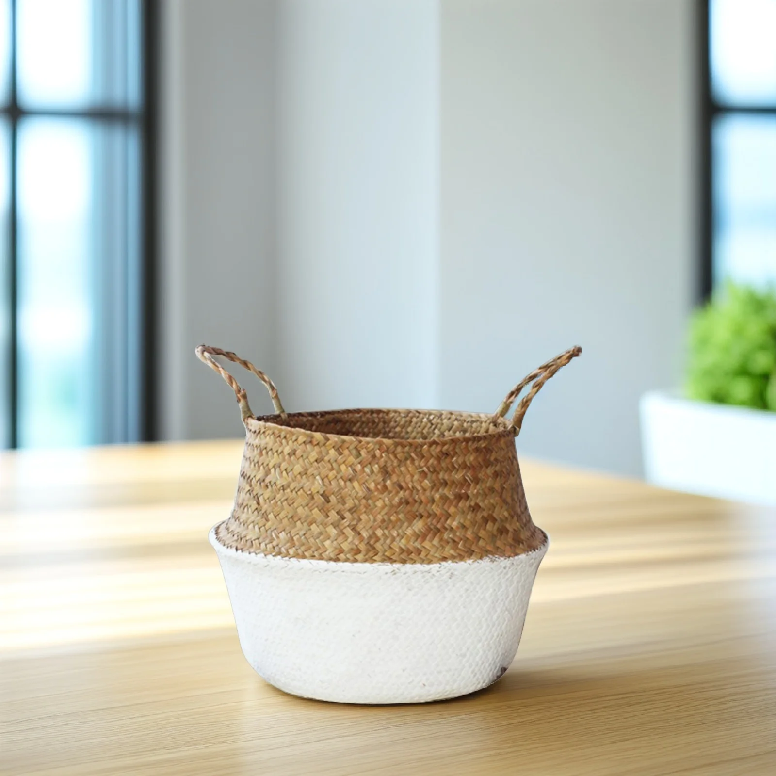 

Woven Flower Pot Planter Basket Sea Grass Baskets for Storage Plants Indoor Decorate Decorative Home