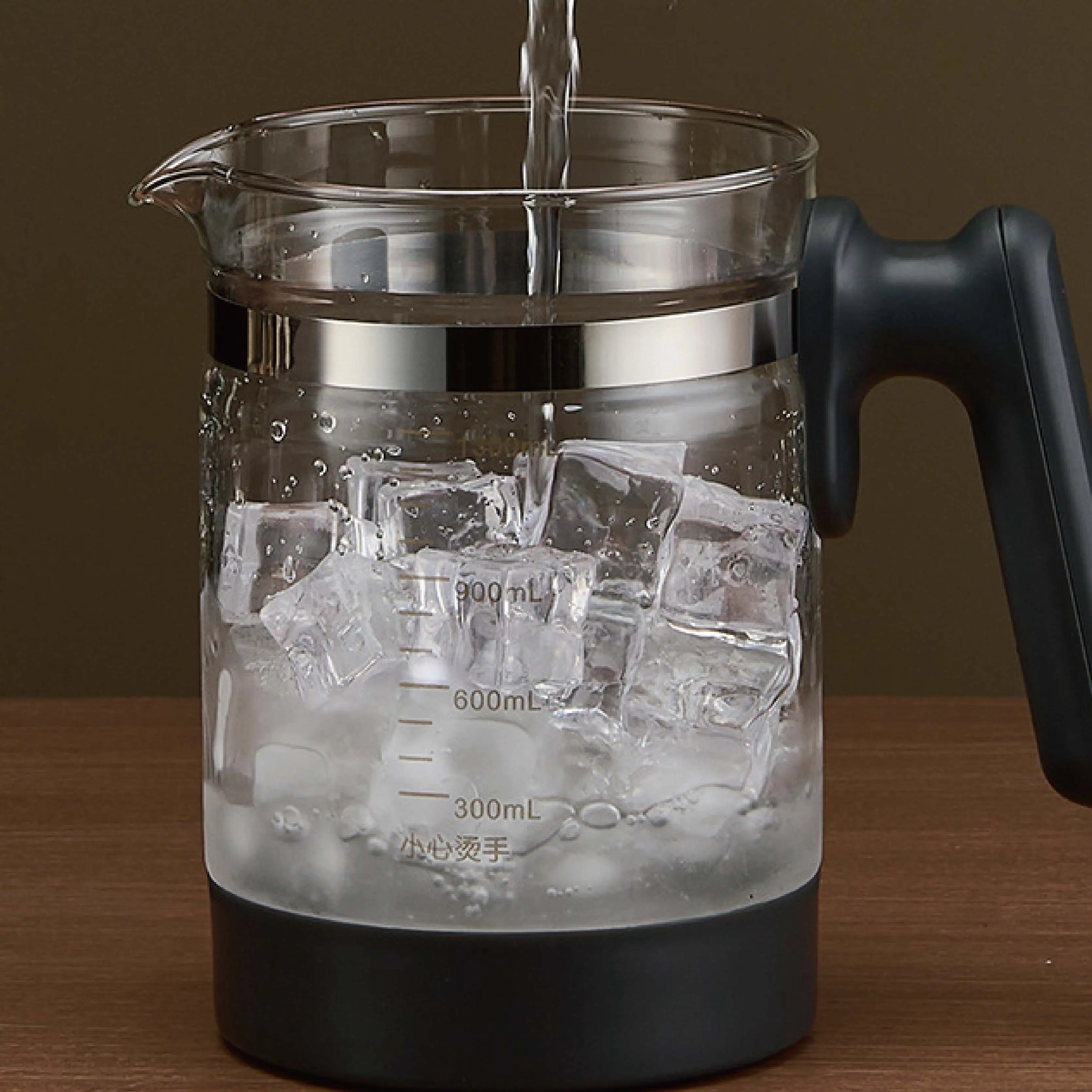 1.3L غلاية كهربائية بوير الشاي البخار رذاذ إبريق الشاي مكتب زجاج زهرة إبريق الشاي التحكم في درجة الحرارة غلاية صحية متعددة الوظائف #6