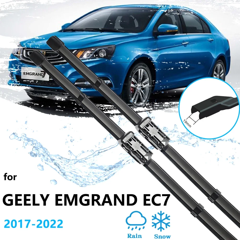 2x For Geely Emgrand EC7 2017 2018 2019 2020 2021 2022 Car Front Windshield Windscreen Wiper Blades Rubber Accessories 22'' 16''