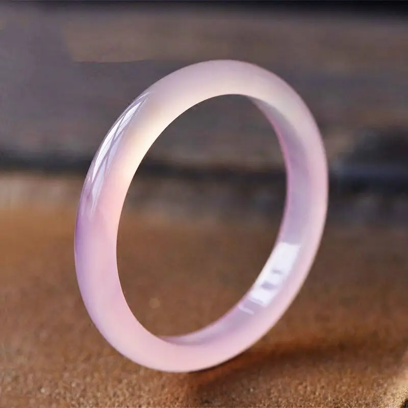Ice Through Pink Purple Bracelet Girl Romantic Agate Jade Jade Bracelet Women's