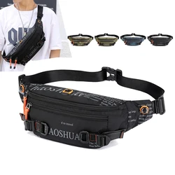 Waist Fanny Pack Hip Belt Bag for Men Military Anti-theft Running Nylon Male Travel Cross body Sling Chest Pack Bum Bag