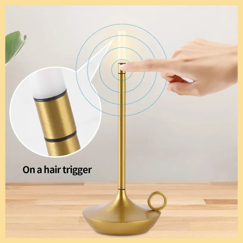 

Настольная лампа GOOD-Aladdin для кемпера при свечах, перезаряжаемая лампа для кемпера, теплый свет, лампа-свеча, настольная лампа для ужина, атмосфера