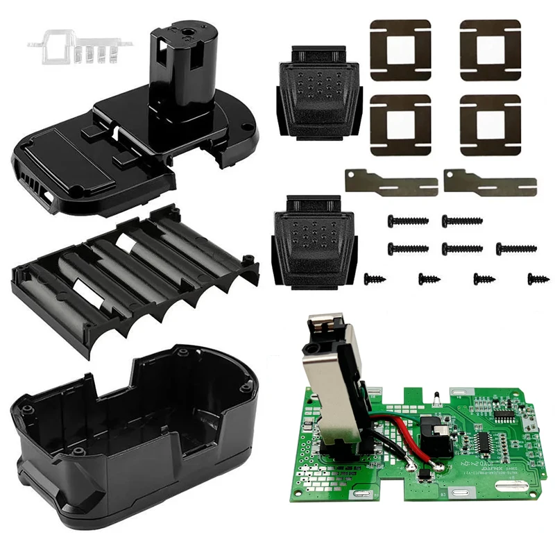 Akumulator litowo-jonowy obudowa z tworzywa sztucznego ładowanie obwód ochronny płytka PCB Box dla RYOBI 18V P103 P108 BPL-1815 /1820G/18151/1820