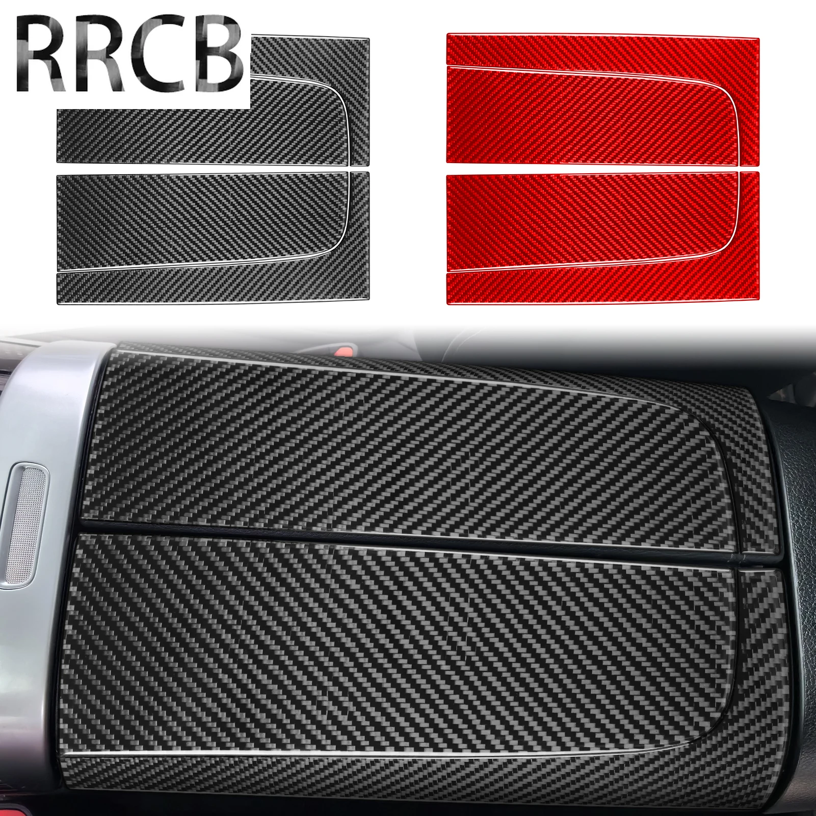 

For Mercedes Benz C-Class W206 2022-2024 For GLC 2023-2024 Carbon Fiber Center Console Armrest Interior Stickers Car Accessories
