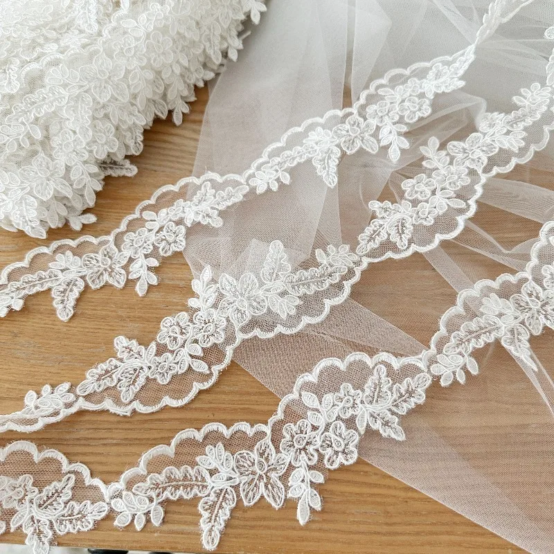 جديد أزياء بوتيك سليم سيارة العظام الرموش الدانتيل صائق النسيج اليدوية DIY الحجاب فستان الزفاف الملابس اكسسوارات الديكور