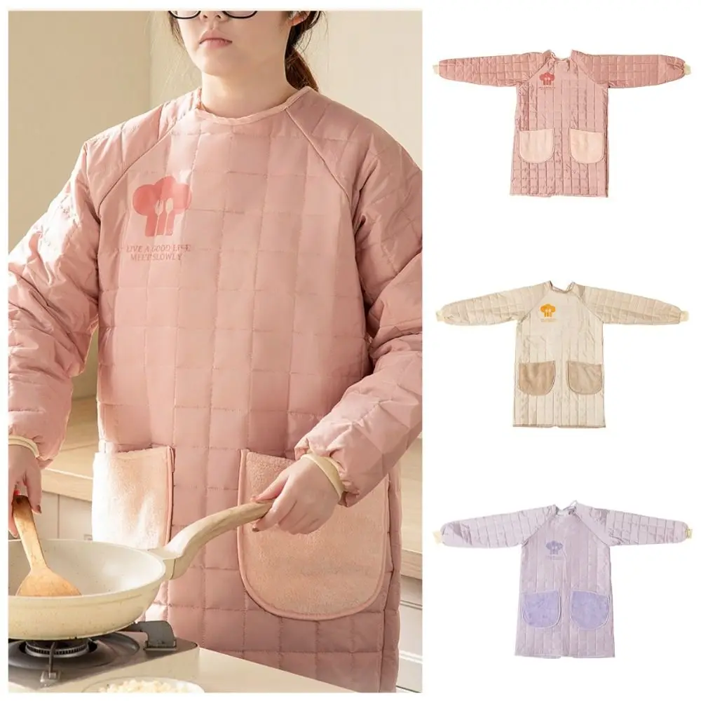 

Thickened Kitchen Cooking Apron Waterproof Stain-proof Dishwashing Cleaning Apron Wear-resistant Breathable