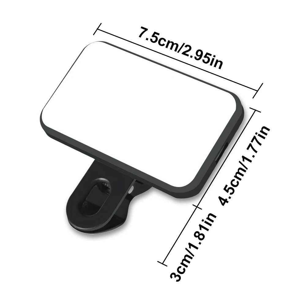 Mini Rechargeable Selfie Fill Light Portable Pocket Light Adjustable Brightness Clip for Mobile Phones & Computers LED Lights