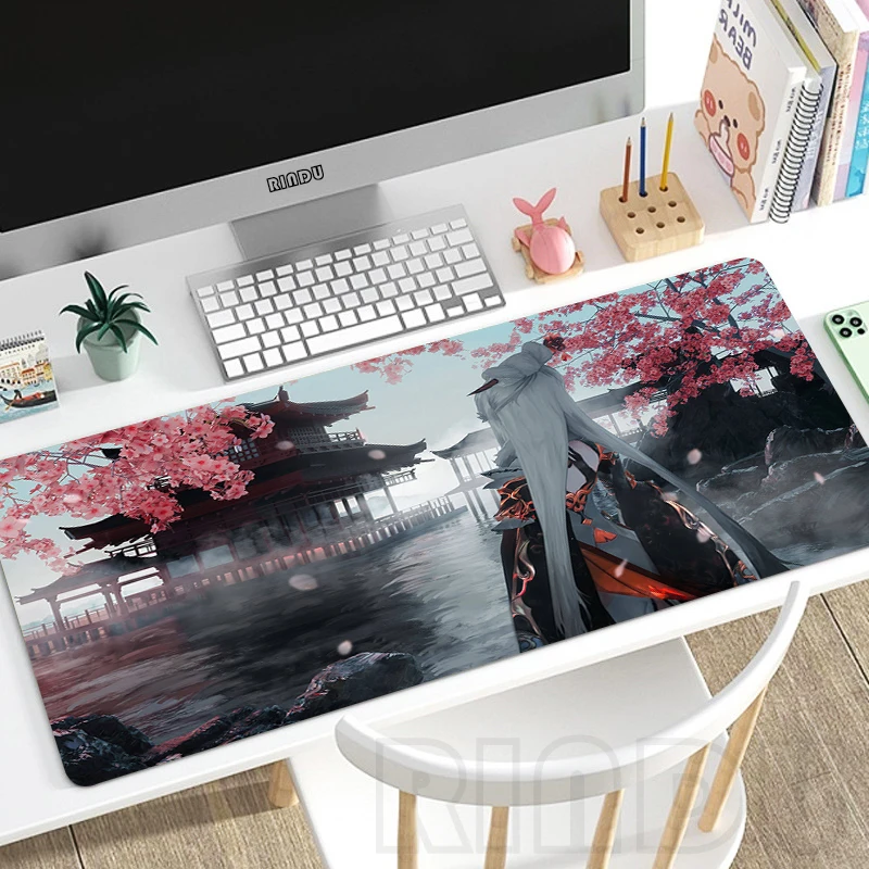 

Mouse Pad Girl Large Gamer Mousepad Desk Mat XXXL Mouse Mats 31.4x11.8in Rubber Desk Pads Design Table Carpet Mousepads