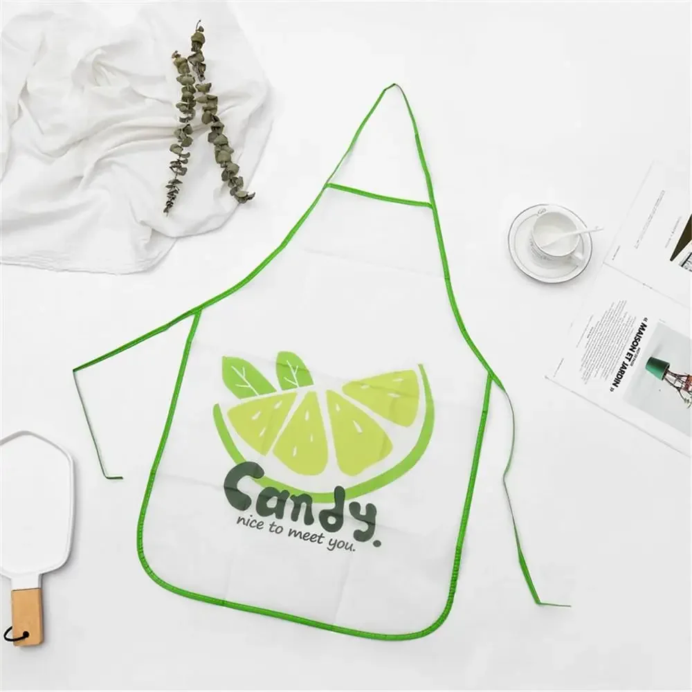 Lovely Fruits Apron Sleeveless Waterproof Anti-oil Aprons Kitchen Cooking Waist Bib Creative Women Apron 48*68cm