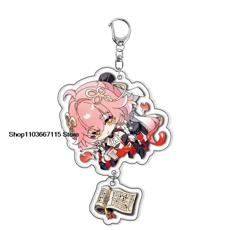 Game Wuthering Waves Keychain Camellya XiangLiYao Changli Geshulin Cosplay Costumes Anime Key Chain Keychain Accessories Pendant