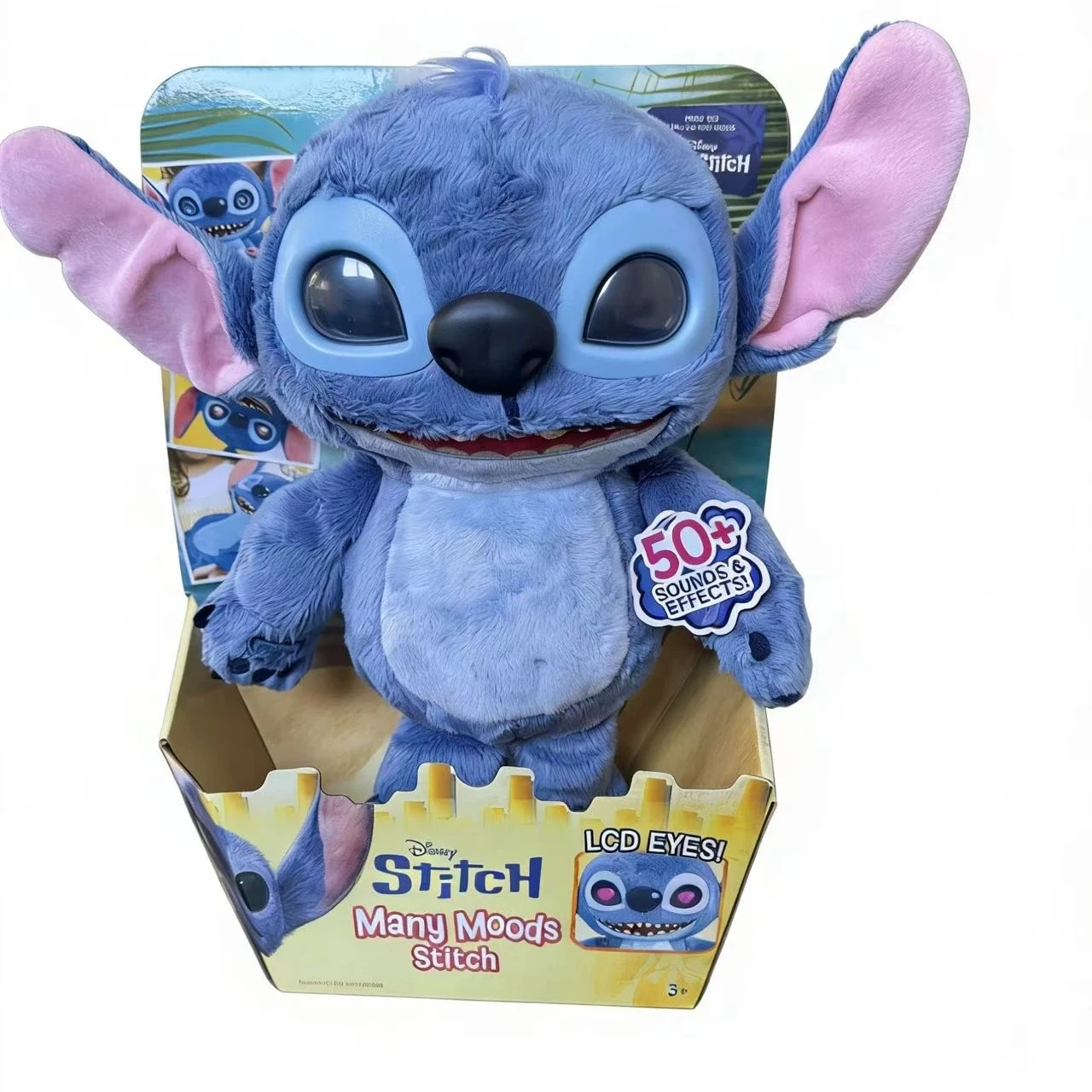 Muñeco de Peluche de Stitch de Disney, Emite Sonidos, Se Ilumina, Interactúa, Juguete de Peluche de Simulación Eléctrica, Regalo de Cumpleaños, Película, Anime, Periferia