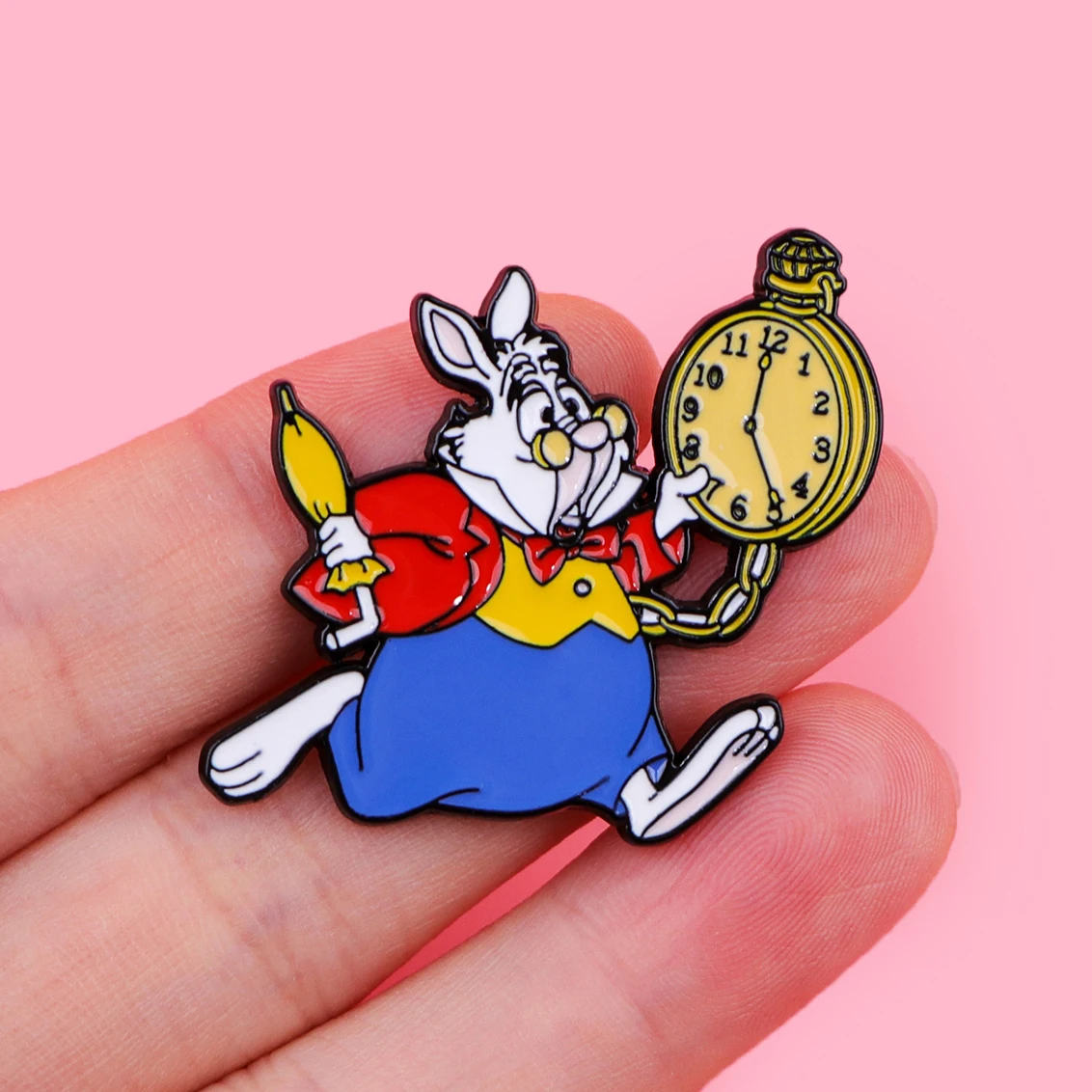 Mr. Rabbit Brooch Twin Brothers Brooch Enamel Pin Lapel Pins Backpack Brooches for Clothing Badges Fashion Jewelry Accessories