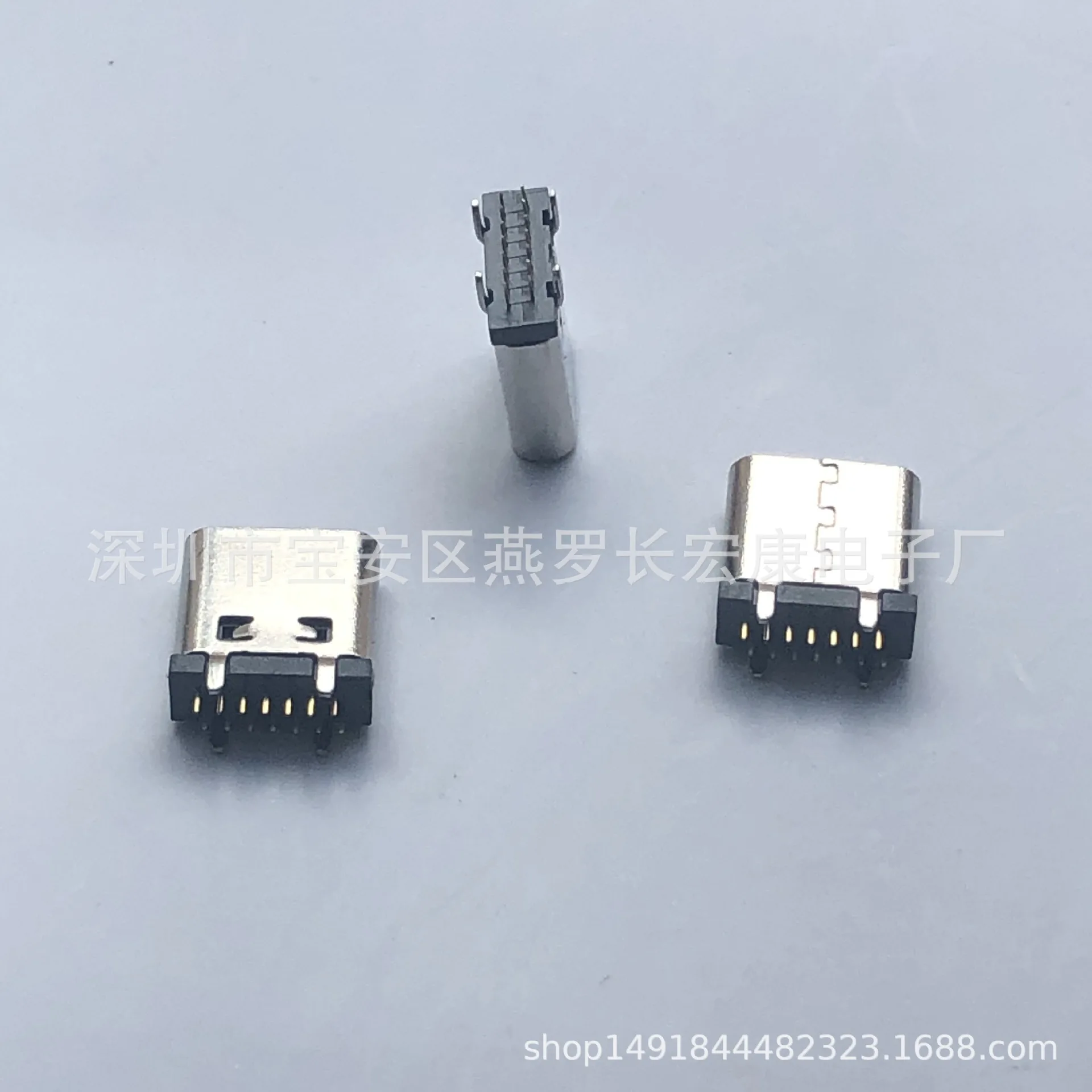 For TYPE-C 24Pin female seat, front plug and rear stick DIP + SMT four-pin plug board L = 8.65/10