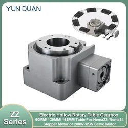 High Duty Circular Locator Hollow Rotary Table Reducer Electric Rotary Platform Indexing Plate Replace DD Motor Cam Splitter