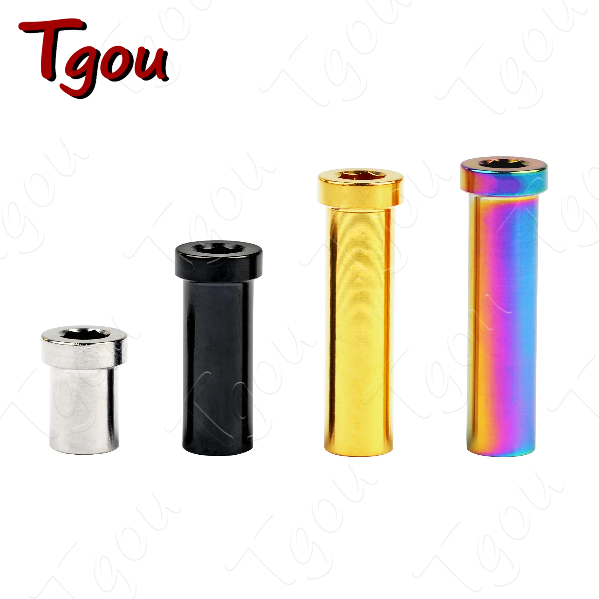 Tgou Recessed M6 Ti Nut Full Length 13/15/17/23/25/31.5/33/35mm for Road Bicycle Brake Caliper C Clamp Fix