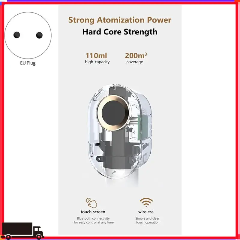

Premium Essential Oil Aromatic Spray For Office Home Portable Electric Aromatic Diffuser (Black) EU Plug