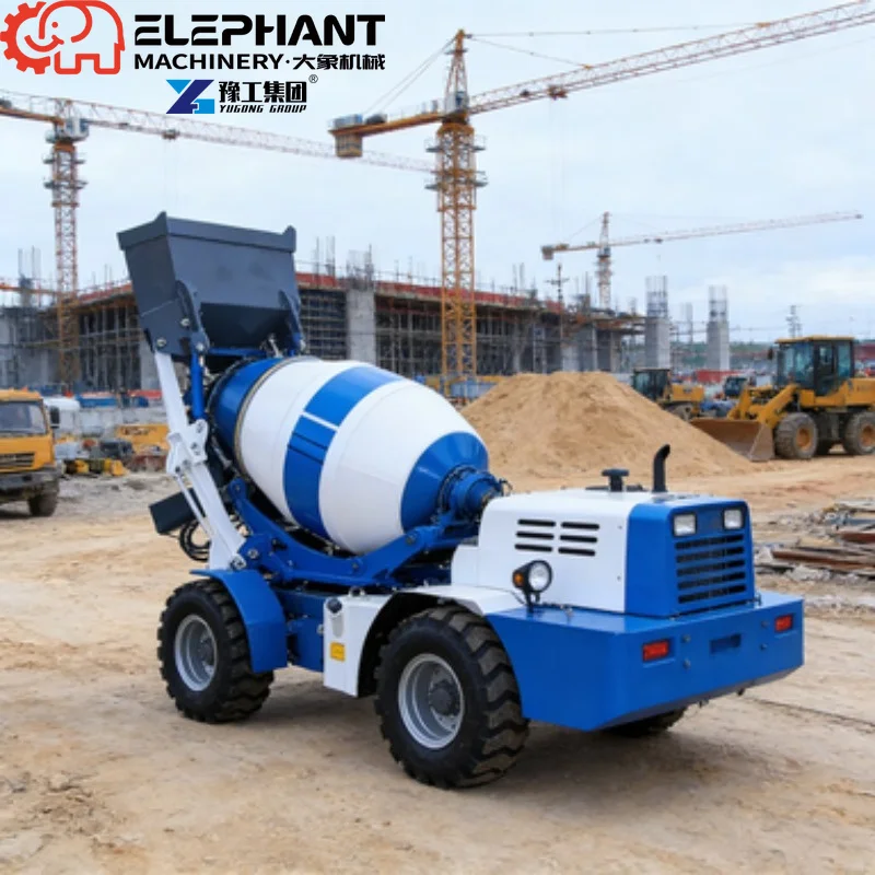 Self Loading Concrete Mixer Truck 3.8m³ 4WD Automatic Self Feeding Diesel Mixer Truck 2026 New Model For Building Construction