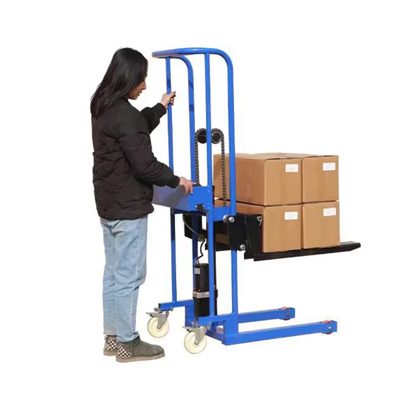 

Может стоять людей, электрическая тележка для плитки с литиевой батареей и тигровой батареей для переноски цементного транспортного средства