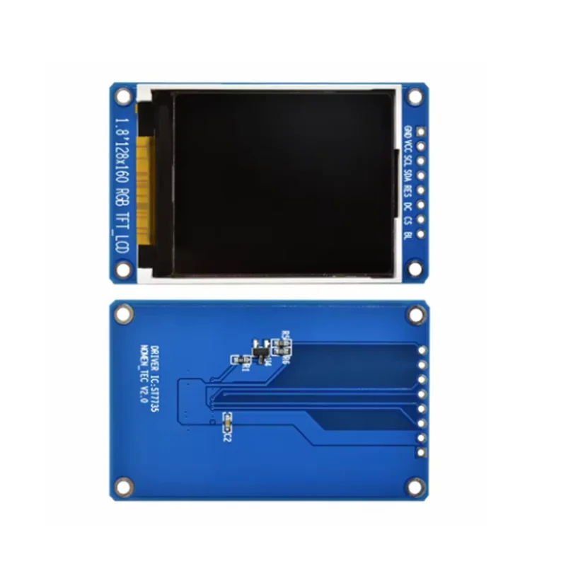 1,8-дюймовый полноцветный 128x160 SPI полноцветный TFT ЖК-дисплей модуль ST7735S 3,3 В заменяет источник питания OLED для Arduino