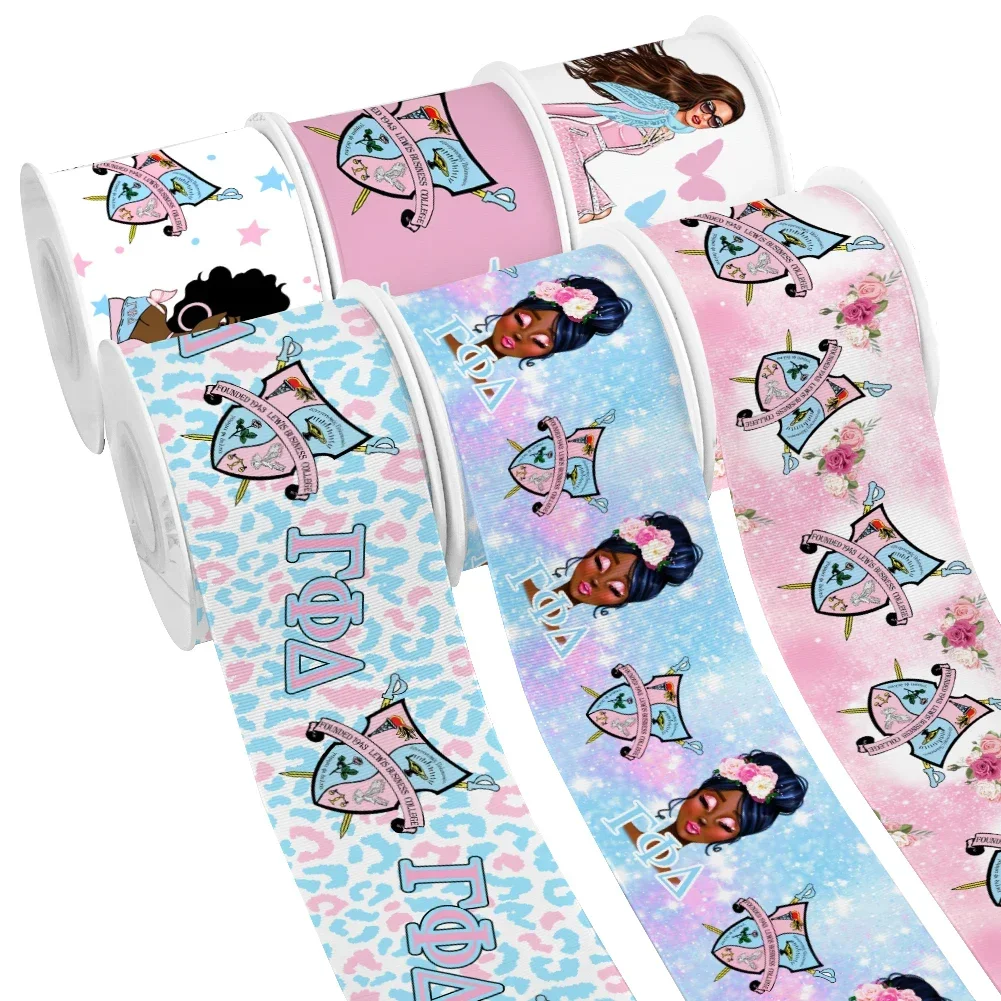 Розовая Атласная Лента Gamma Phi Delta Sorority для банта для волос, товары ручной работы, рукоделие, 10 ярдов Розовая Атласная Лента Gamma Phi Delta Sorority для банта для волос, товары ручной работы, рукоделие, 10 ярдов