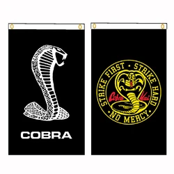 FLAGLINK 90x150cm Cobra Kai Strike First Karate Kid flag For Decoration