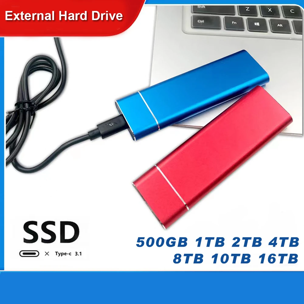Type C 16tb Ssd External Hard Drive 16TB External SSD USB-C