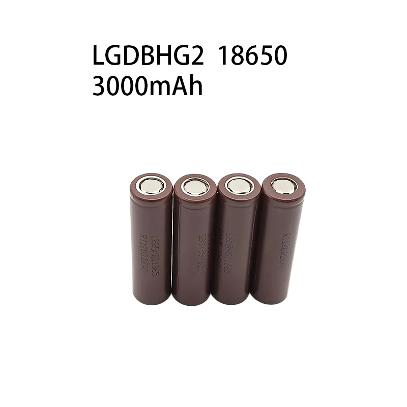 

New 18650 HG2 Lithium-Ion Rechargeable Cell LGDBHG2 Lithium-Ion 3000mAh Battery 3.7V High Power 30A Discharge High Current