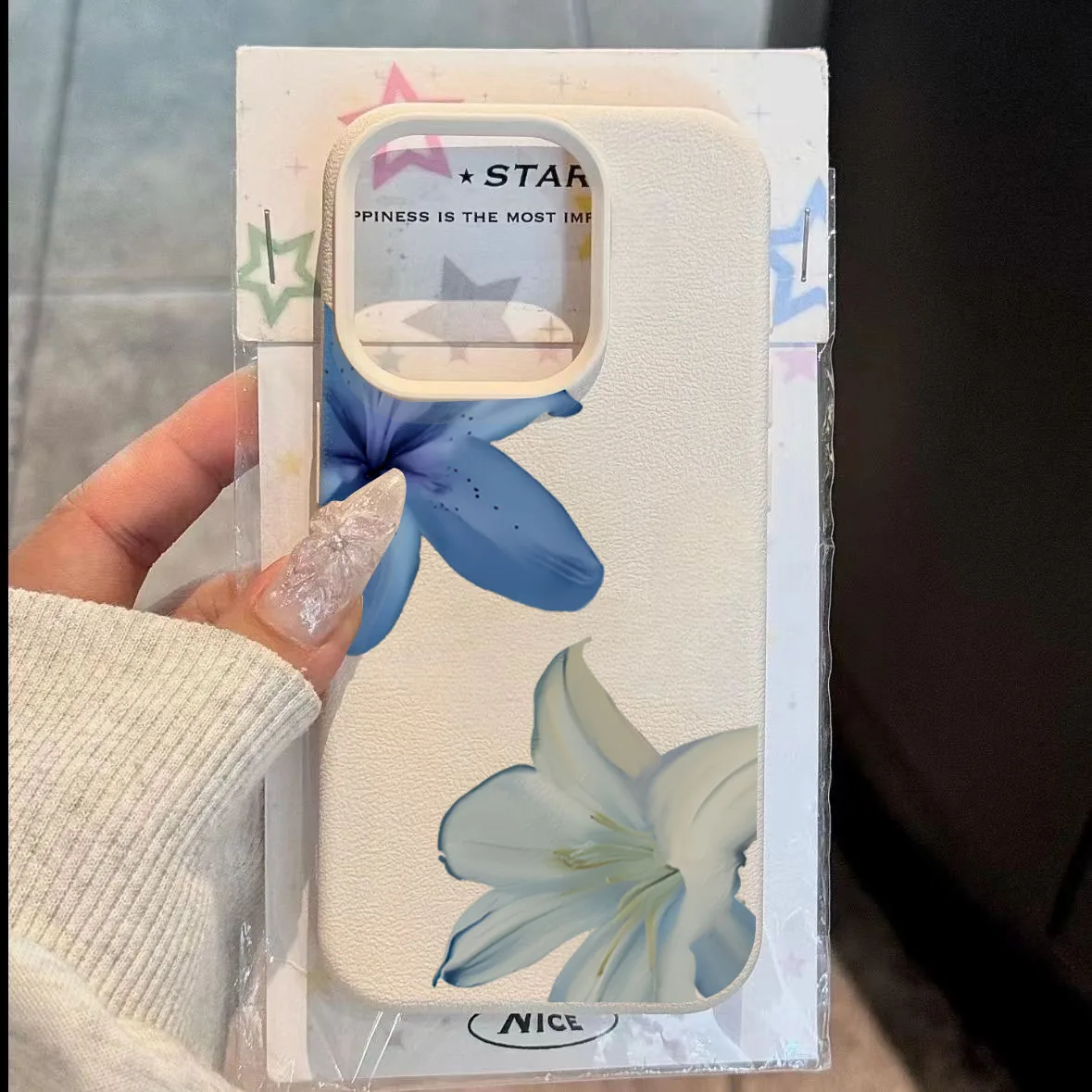 

For Xiaomi 14T Pro 5G 13T Case Elegant Blue Lily Lichee Pattern Silicone Cover For Xiaomi 15 14 13 Shockproof Candy Soft Fundas