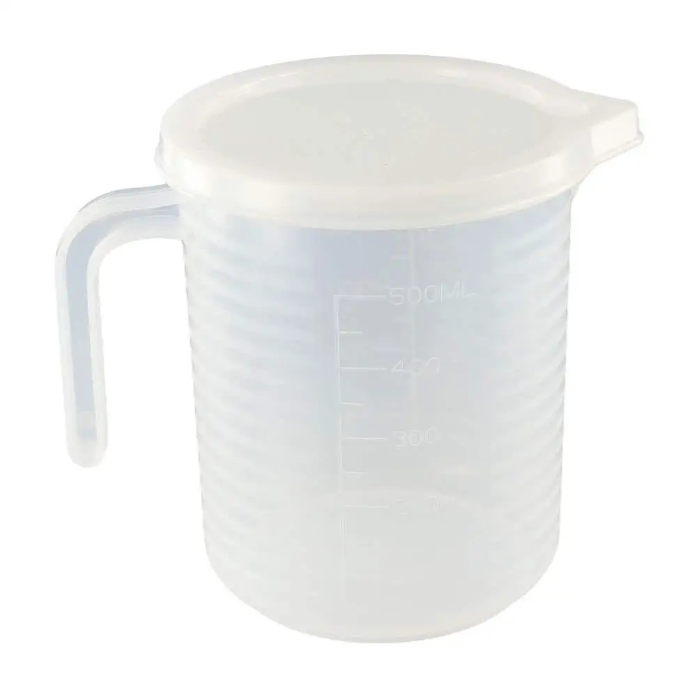 

Laboratory Large-capacity Graduated Measuring Cup Transparent Plastic Scale Cup Water Jug with Lid Water Container Coffee Shop