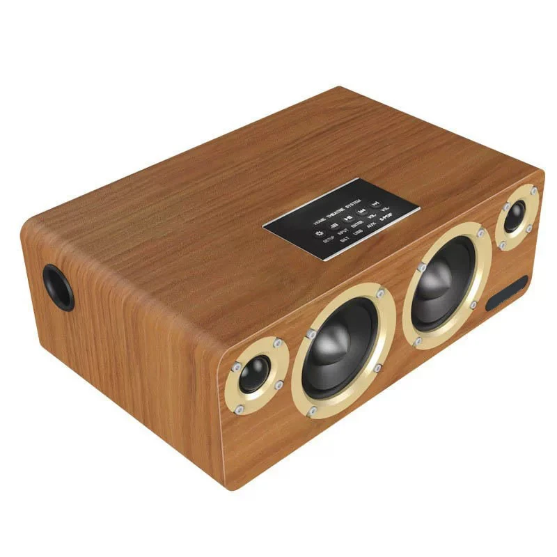 

HIFI High-quality Home Theater Karaoke Music Center 3D Surround Stereo System Sound Box 90W Wooden Bluetooth Speakers for TV
