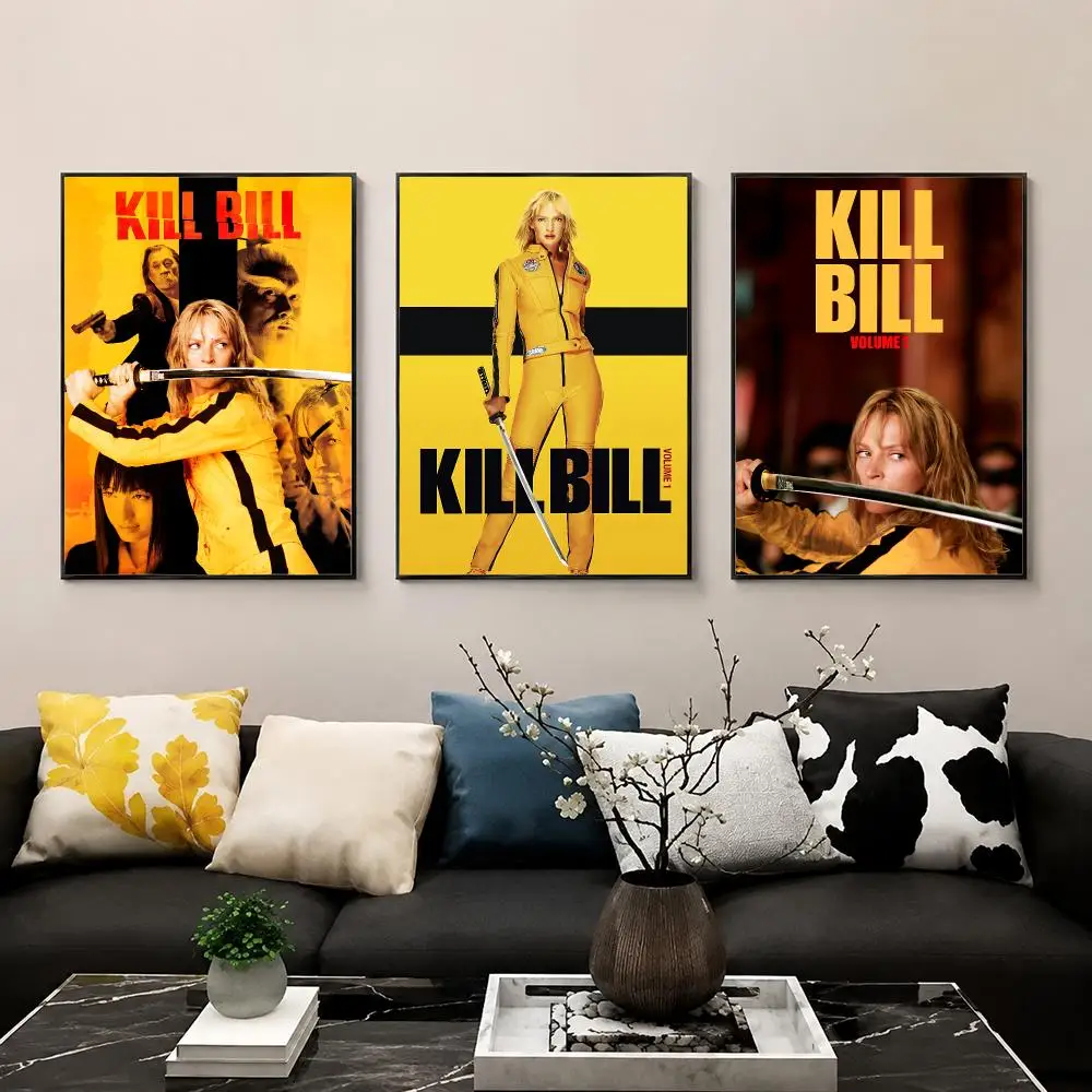 Classic Movie K-Kill B-Bill Poster HD Wall Art Print for Bedroom Living Room Office Bar Modern Aesthetic Home Decor