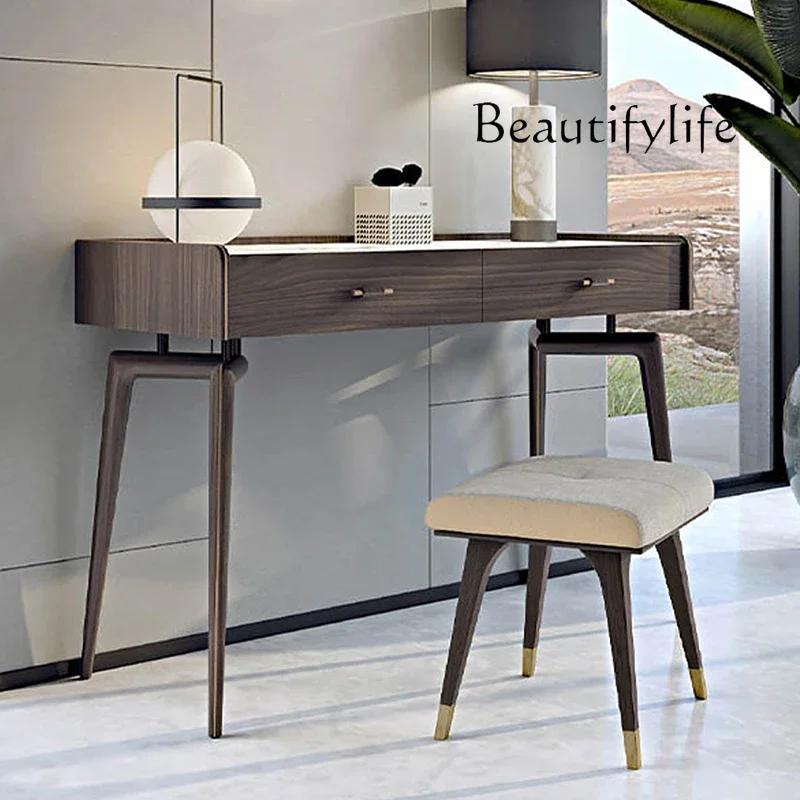 

XX Italian Minimalist Vanity Table Storage Cabinet Integrated Design Simple Bedroom Vanity Table Advanced Vanity Table
