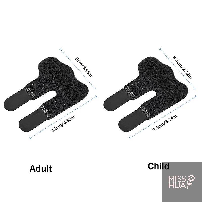 HUA قابل للتعديل إصبع مصحح جبيرة لوح فولاذي لتخفيف الآلام إصبع هدفين دعم جبيرة اليد إصلاح حزام حامي تنفس #6