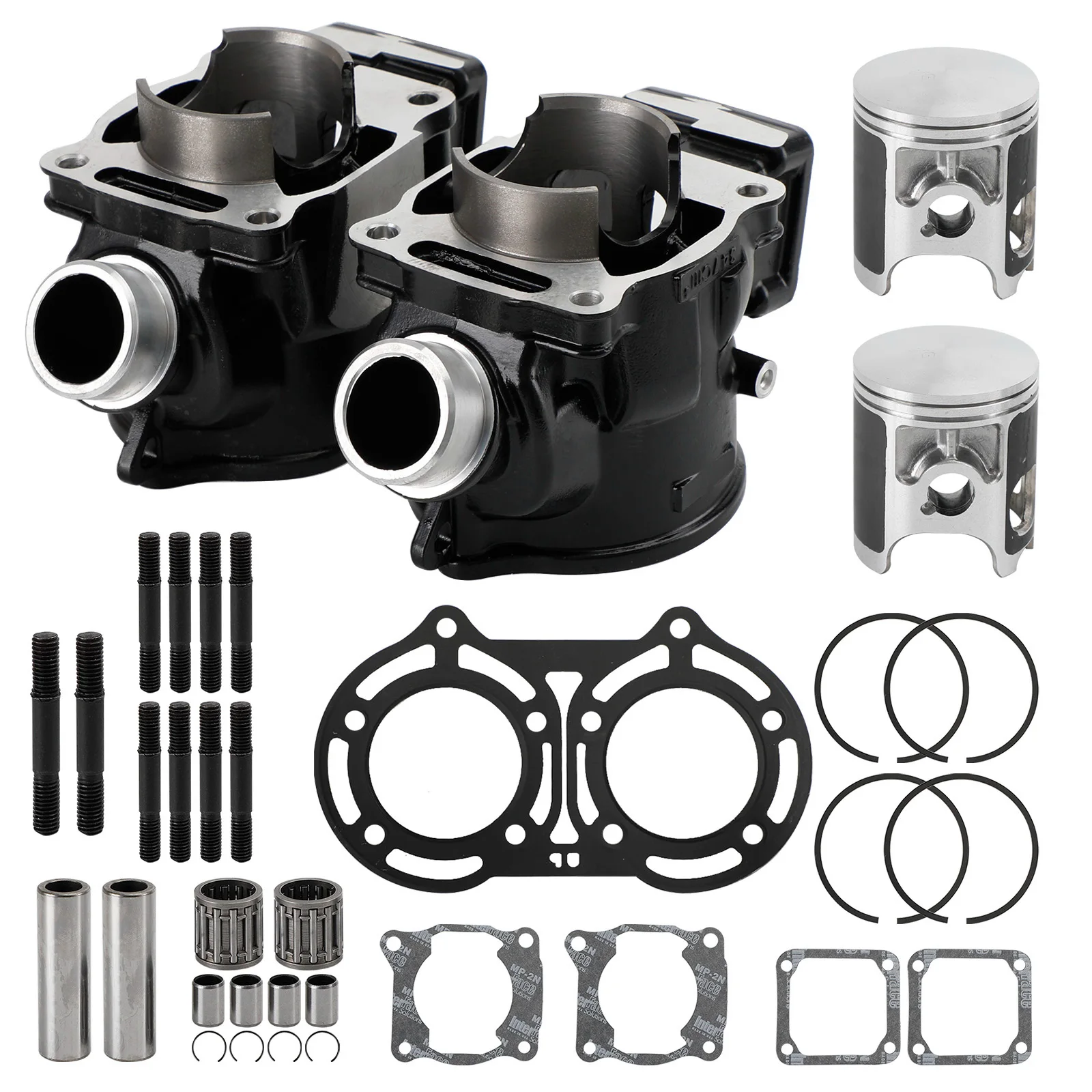 64mm Cylinder Piston Gasket For Yamaha Banshee 350 1987-2006 Stock Bore Top End Rebuild Kit