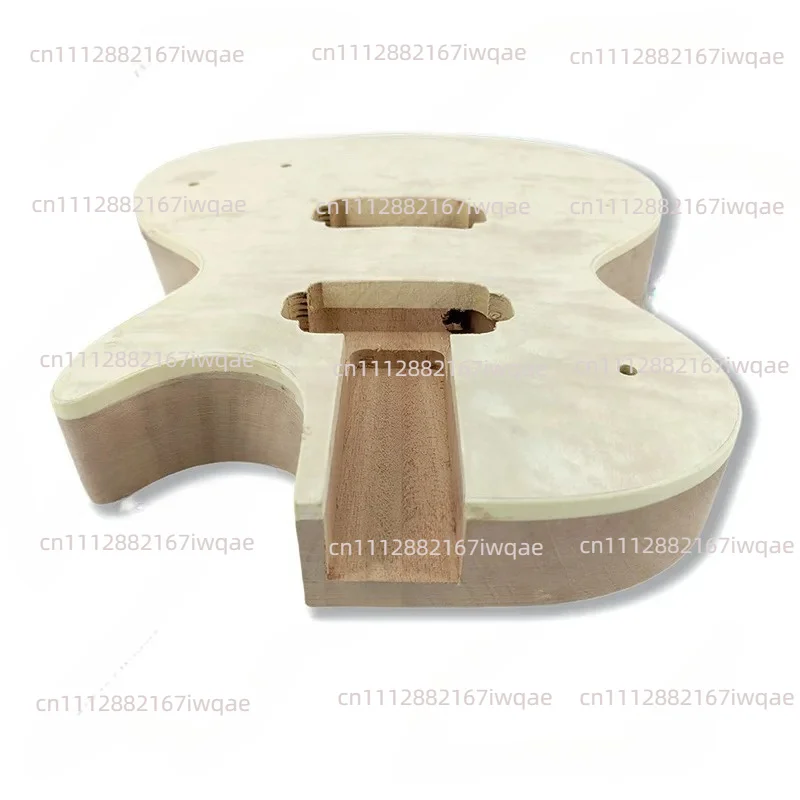 Electric Guitar Body Work in Progress White Stubble Accessories Mahogany Core Wood Material Sticker Electric Guitar Body