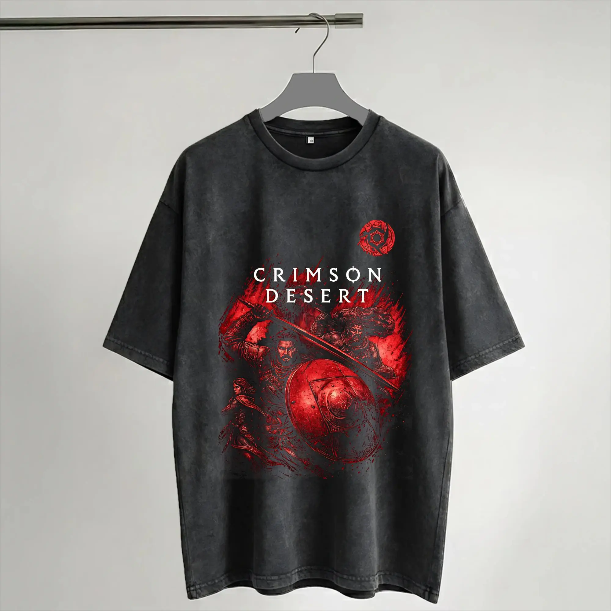 Summer Pearl abyss crimson desert  Washed T Shirt Merch Harajuku T-Shirts  Men Women Tees