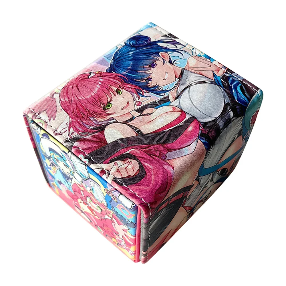 Caja de cubierta de cartas de Anime, estuche de almacenamiento de juegos gemelos en vivo, compatible con más de 100 tarjetas TCG, Protector de