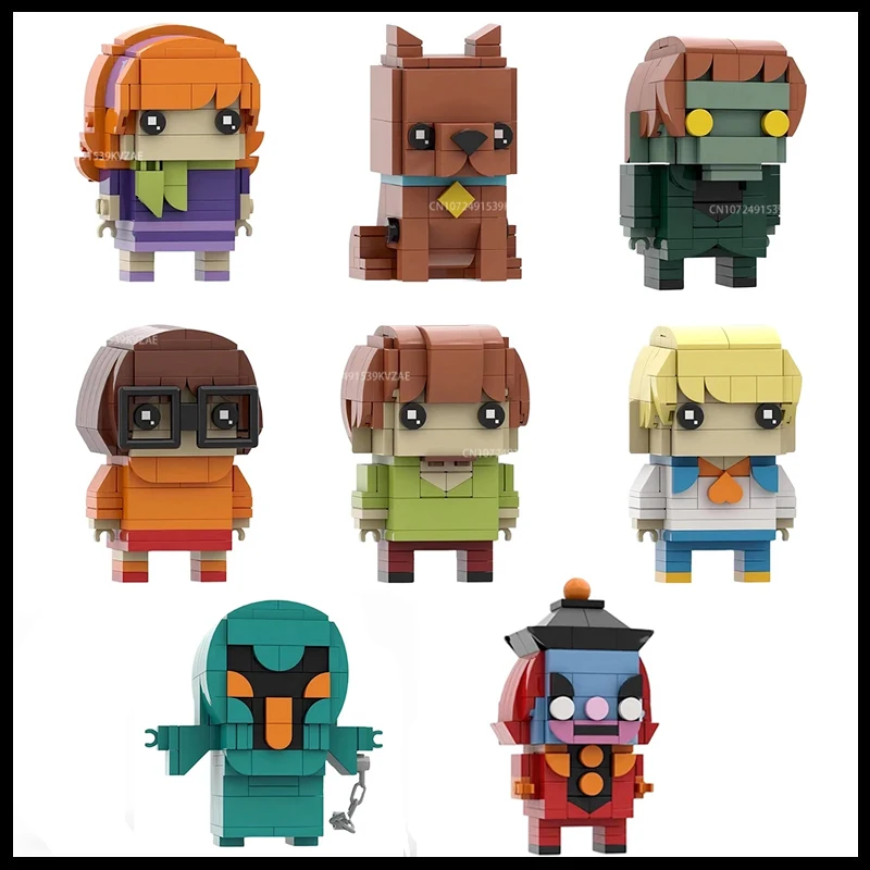 MOC Adventure Anime Figures Chazy Dog Building Blocks Set Action Figure Mystery Model Bricks Toys Xmas Gift