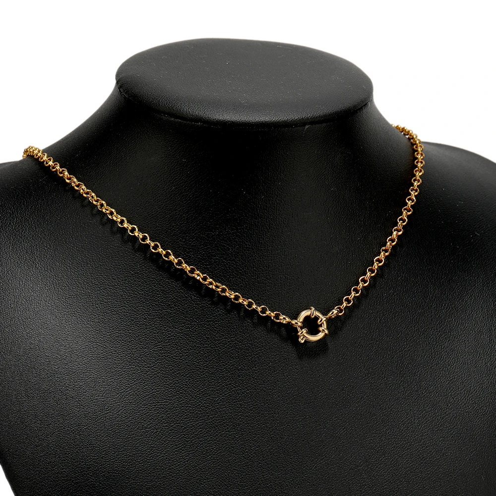 4 Stück Edelstahl Runde Federringverschlüsse DIY Schlüsselbein-Halskettenhaken Schmuckherstellung 8 Verbindungsstücke Zubehör für Armbänder – Detail 3