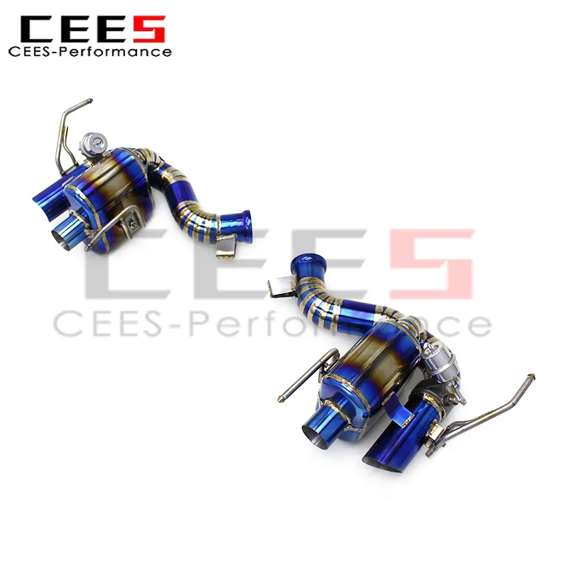 CEES Axle Exhaust System for Ferrari F12 Berlinetta/TDF 6.3L V12 2013-2017 Valve Rear Muffler Pipes Exhaust System