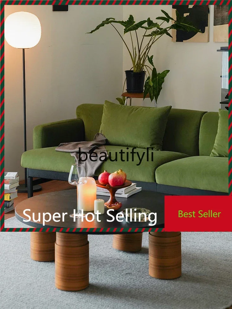 

A71 Qingfang sofa 2024 new flannel sofa new Chinese lazy can lie down and sleep