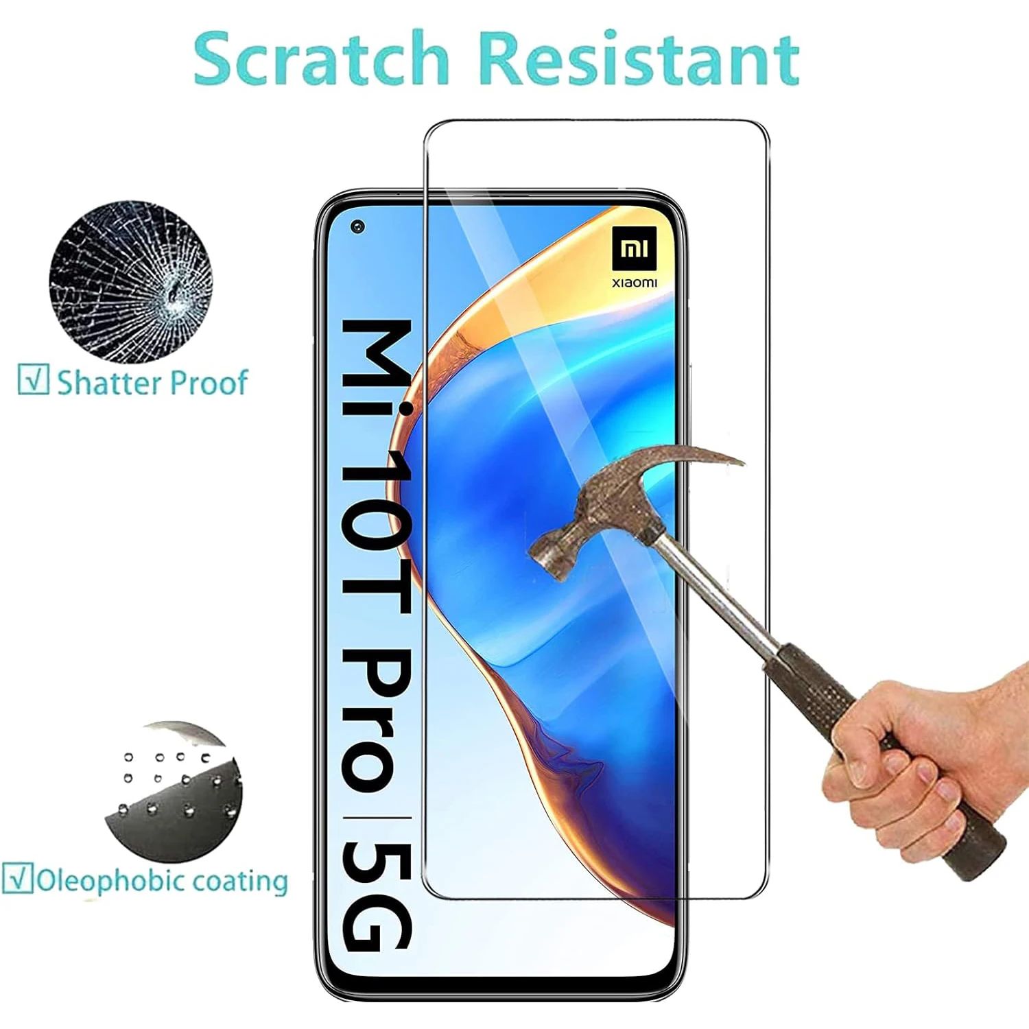 For Xiaomi 10T Pro 5G Tempered Glass Screen Protector Glass Film