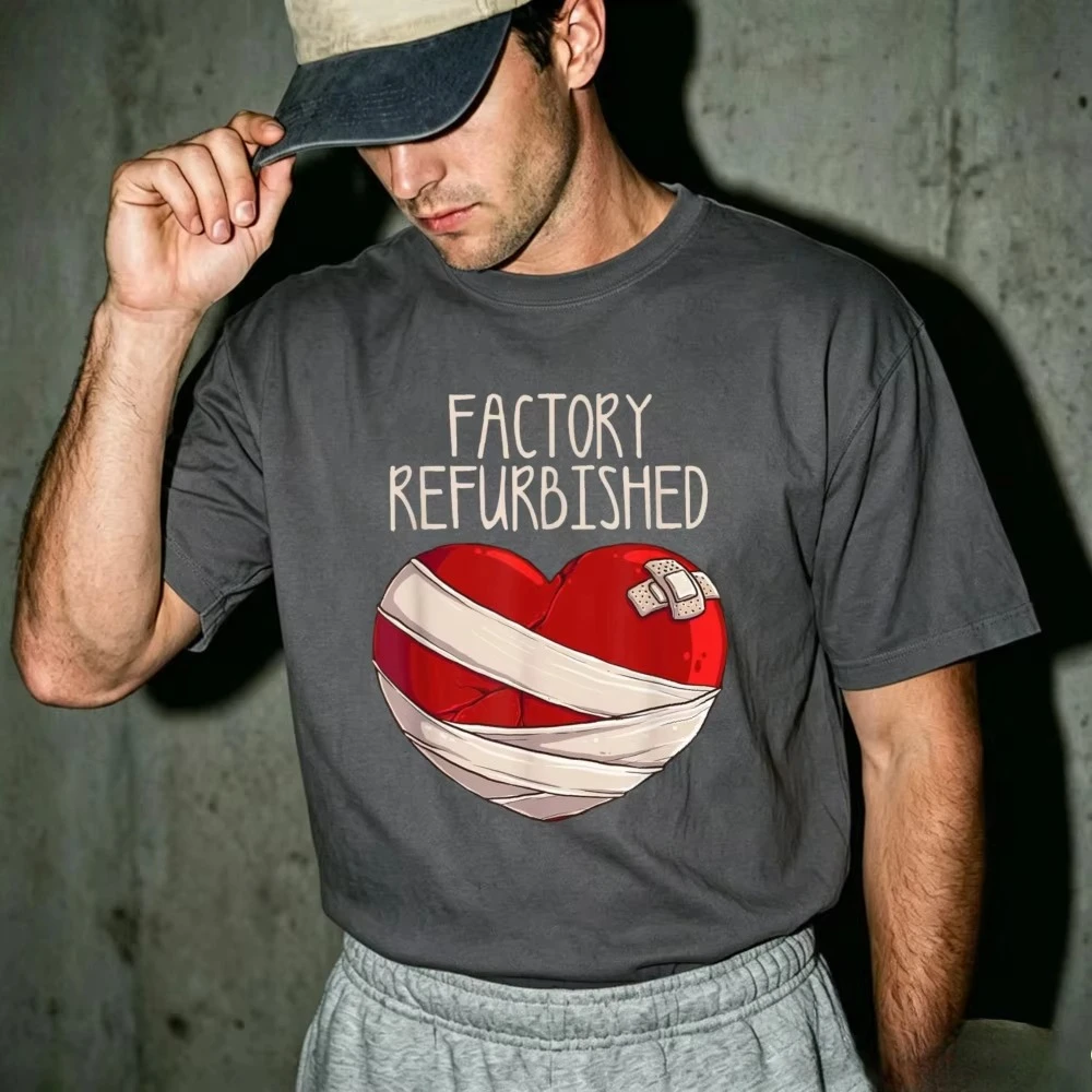 Quality Cotton Short-Sleeve Unisex T-Shirt Funny Open Heart Surgery Gift Crewneck Novelty Summer Top Quote Aesthetic Gift