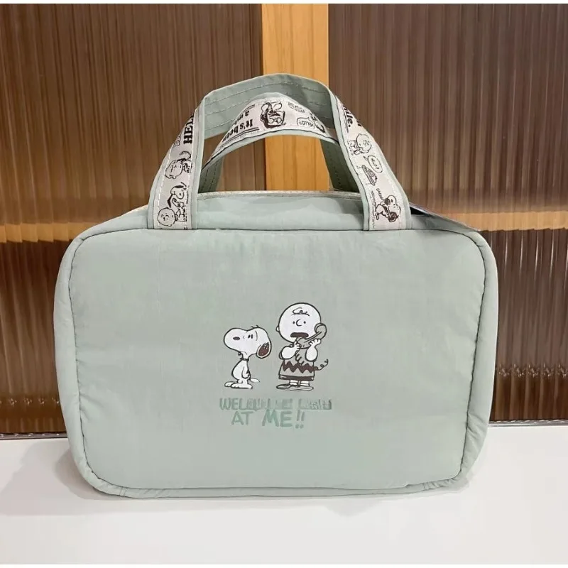 New Snoopy Makeup Bag Kawaii Japanese Cartoon Large Capacity Travel Portable Washbag Festival Exquisite Gift - view 5
