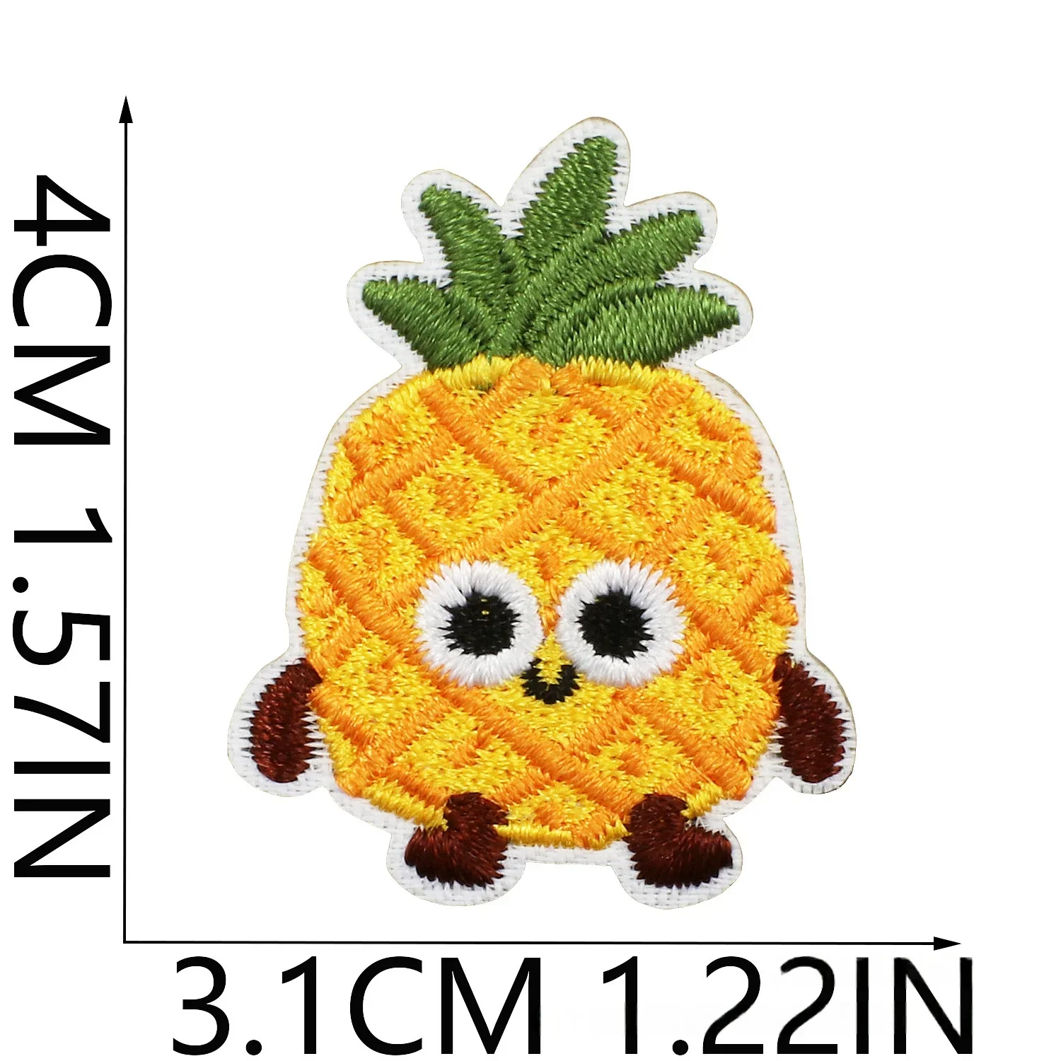 1/10Pcs Cute Cartoon FoodDessert Embroidery Star Biscuit Tin Clothes Decoration Egg Pineapple Cloth Ironing/bag/hat/cloth