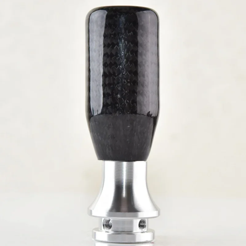 

Universal New Car Modification Accessories round Irregular Forged Carbon Fiber Pattern Gear Head Shift Stick Combination